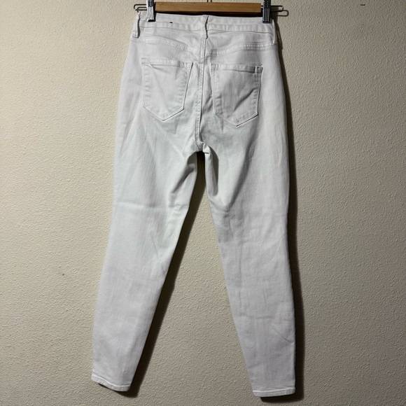Talbots Women's High Waist Ankle Jeggings White Skinny Jeans - Picture 5 of 5